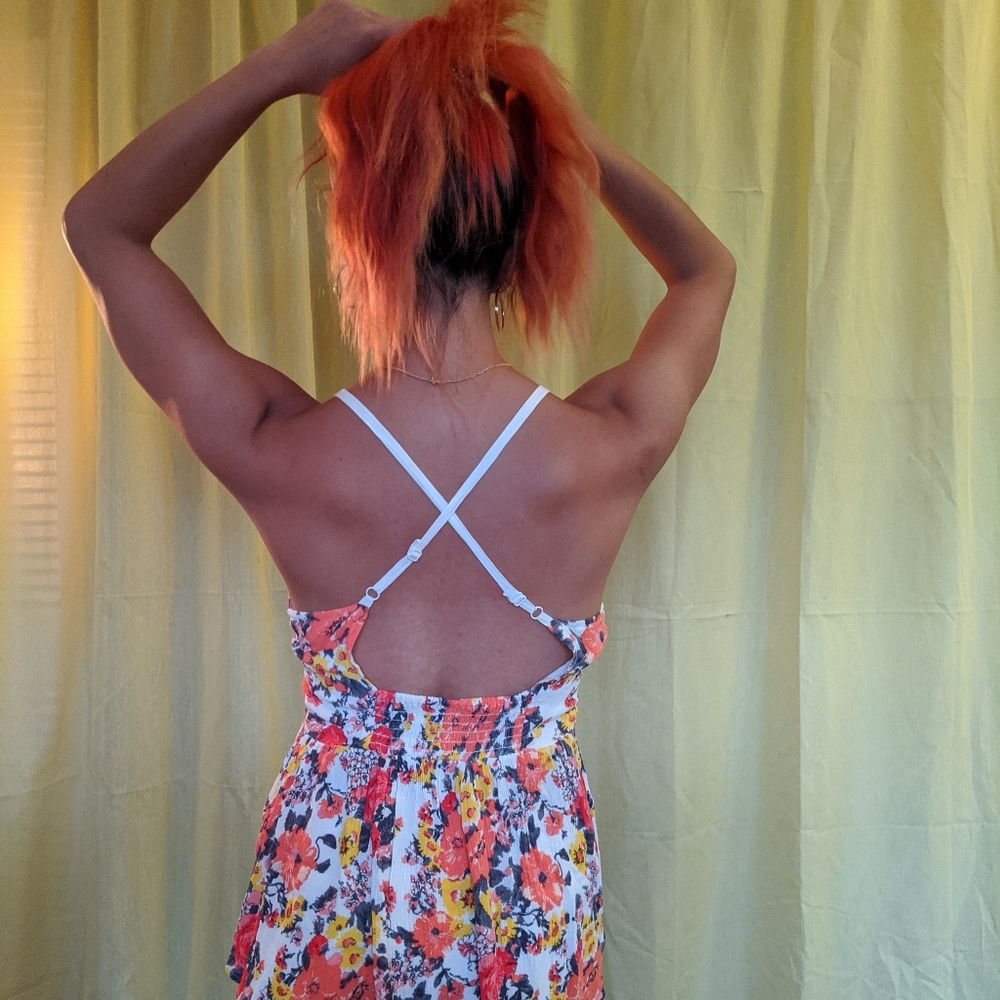 Free People Size Medium Floral Tank Top